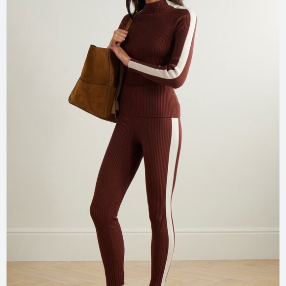 Varley Aiden Ribbed Knit Sweater and Leggings - Picture 1 of 14